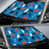 Colorful Rhino Pattern Car Auto Sun Shades 460402 - YourCarButBetter
