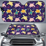 Colorful Sea Turtle Pattern Car Auto Sun Shades 104020 - YourCarButBetter