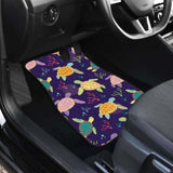 Colorful Sea Turtle Pattern Front And Back Car Mats 091814 051512 - YourCarButBetter