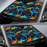 Colorful Shark Car Auto Sun Shades 085424 - YourCarButBetter