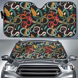 Colorful Snake Plant Pattern Car Auto Sun Shades 104020 - YourCarButBetter