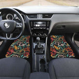 Colorful Snake Plant Pattern Front And Back Car Mats 232125 - YourCarButBetter