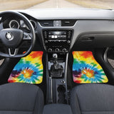 Colorful Tie Dye Abstract Art Car Floor Mats 174510 - YourCarButBetter