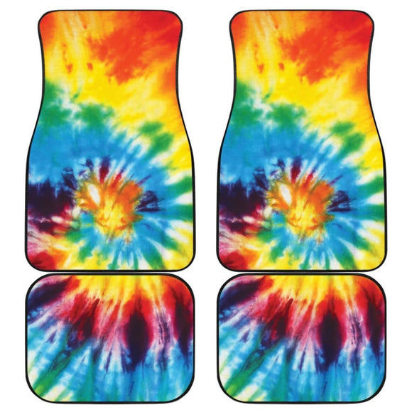 Colorful Tie Dye Abstract Art Car Floor Mats 174510 - YourCarButBetter