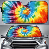 Colorful Tie Dye Abstract Art Car Sun Shades 104020 - YourCarButBetter