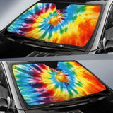 Colorful Tie Dye Abstract Art Car Sun Shades 104020 - YourCarButBetter