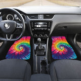 Colorful Tie Dye Spiral Car Floor Mats 174510 - YourCarButBetter