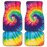 Colorful Tie Dye Spiral Car Floor Mats 174510 - YourCarButBetter