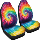 Colorful Tie Dye Spiral Car Seat Covers 154230 - YourCarButBetter