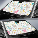 Colorful Unicorn Pattern Car Auto Sun Shades 172609 - YourCarButBetter