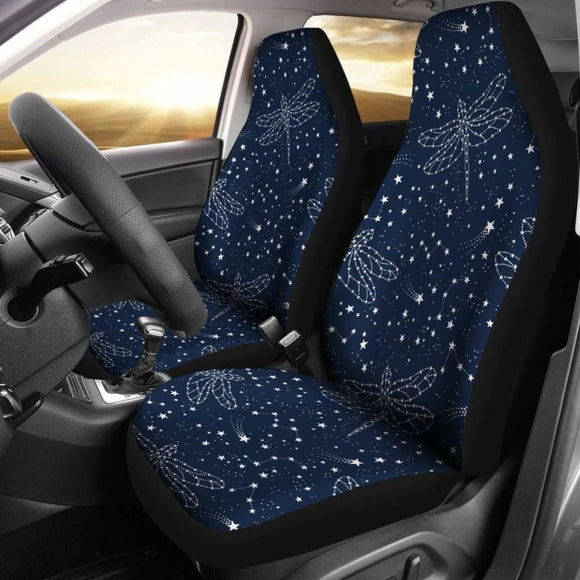 Constellations & Stars With Dragonfly Car Seat Covers 135711 - YourCarButBetter