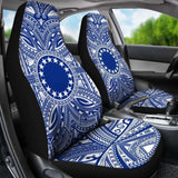 Cook Islands Car Seat Cover - Cook Islands Coat Of Arms Polynesian Flag Color 105905 - YourCarButBetter
