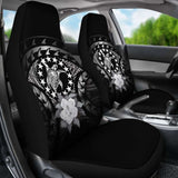 Cook Islands Car Seat Cover Gray Hibiscus 232125 - YourCarButBetter