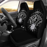 Cook Islands Car Seat Cover Gray Hibiscus 232125 - YourCarButBetter