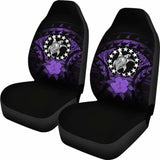 Cook Islands Car Seat Cover Purple Hibiscus 232125 - YourCarButBetter