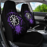 Cook Islands Car Seat Cover Purple Hibiscus 232125 - YourCarButBetter