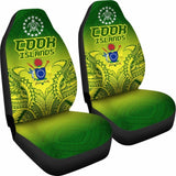 Cook Islands Car Seat Covers - Cook Islands Flag Turtle Coat Of Arms Premium - New Amazing 091114 - YourCarButBetter