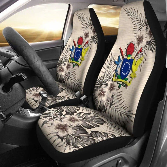 Cook Islands Car Seat Covers The Beige Hibiscus (Set Of Two) 7 232125 - YourCarButBetter