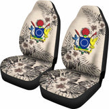 Cook Islands Car Seat Covers The Beige Hibiscus (Set Of Two) 7 232125 - YourCarButBetter