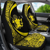 Cook Islands Polynesian Car Seat Cover Circle Style Amazing 105905 - YourCarButBetter