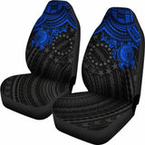 Cook Islands Polynesian Car Seat Covers - Blue Turtle - Amazing 091114 - YourCarButBetter