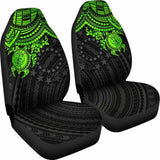 Cook Islands Polynesian Car Seat Covers - Green Turtle - Amazing 091114 - YourCarButBetter