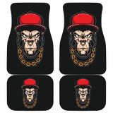 Cool Badass Monkey King Animal Car Floor Mats 211305 - YourCarButBetter