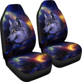 Cool Galaxy Wolf Car Set Covers 211902 - YourCarButBetter