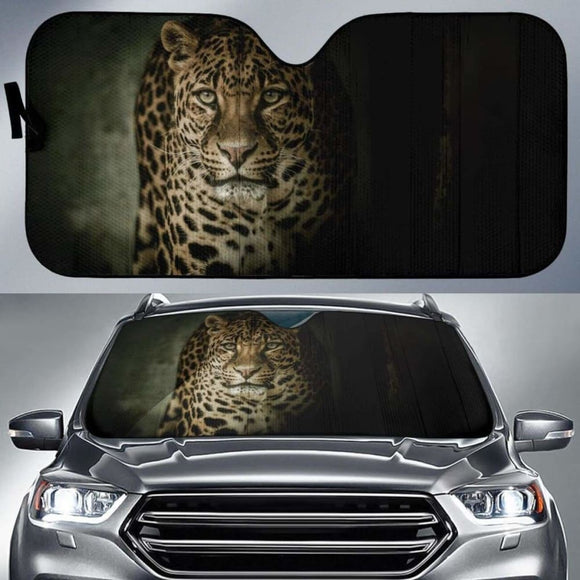 Cool Leopard Hd 4K Car Sun Shade 172609 - YourCarButBetter