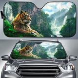 Cool Tiger Print Car Auto Sun Shades 212503 - YourCarButBetter