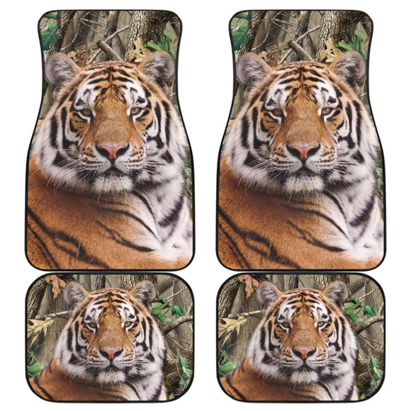 Cool Tiger Print Car Floor Mats 211403 - YourCarButBetter