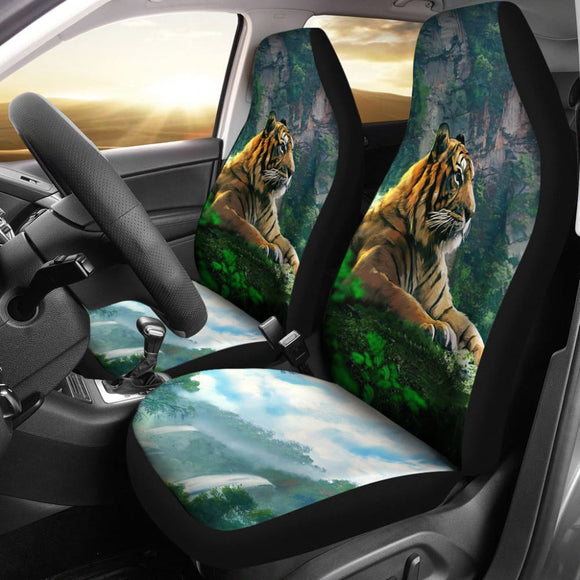 Cool Tiger Print Car Seat Covers 212503 - YourCarButBetter