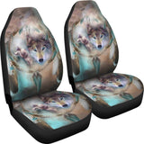 Cool Wolf Dream Catcher Car Seat Covers 212002 - YourCarButBetter