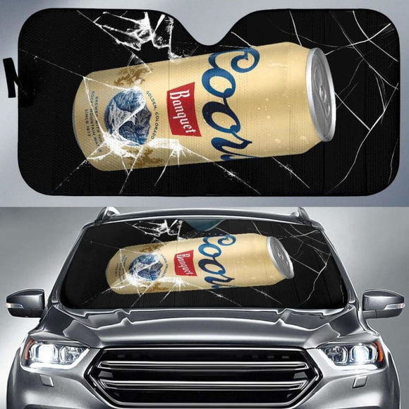 Coors Banquet Auto Sun Shade Car Sun Visor For Beer Lover 102507 - YourCarButBetter
