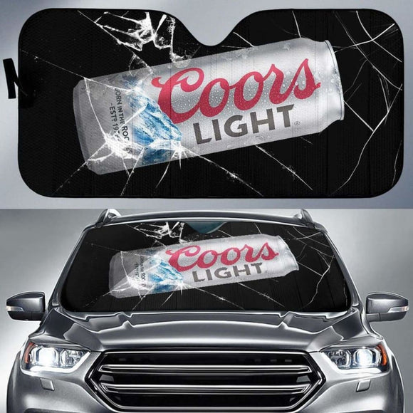 Coors Light Auto Sun Shade Car Sun Visor Funny Beer Lover 102507 - YourCarButBetter