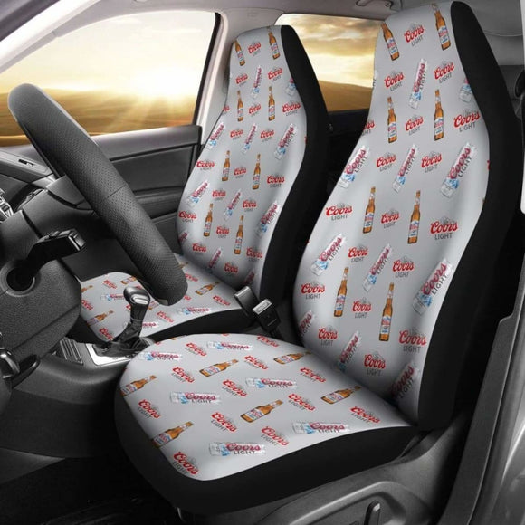 Coors Light Car Seat Covers Beer Lover Gift Idea 195016 - YourCarButBetter