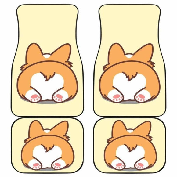 Corgi Butt So Cute Car Floor Mats 102802 - YourCarButBetter