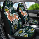 Corgi Car Seat Covers Daisies 1 102802 - YourCarButBetter