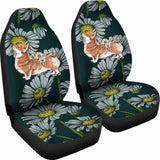 Corgi Car Seat Covers Daisies 1 102802 - YourCarButBetter