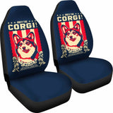 Corgi Car Seat Covers - Obey The Corgi - 14 102802 - YourCarButBetter