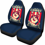 Corgi Car Seat Covers - Obey The Corgi - 14 102802 - YourCarButBetter