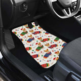 Corgi Christmas Pattern Front And Back Car Mats 160830 - YourCarButBetter