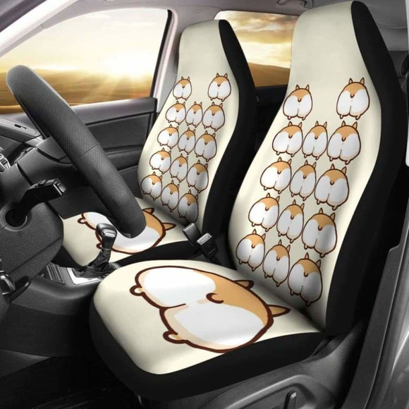 Corgi Dog Ass Car Seat Covers 102802 - YourCarButBetter