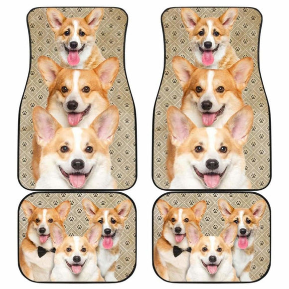 Corgi Dog Car Floor Mats Funny For Corgi Lover 102802 - YourCarButBetter