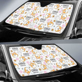Corgi Dog Pattern Car Auto Sun Shades 085424 - YourCarButBetter