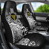 Cornwall Car Seat Covers - Duke Of Cornwall Flag With Celtic Cross 184610 - YourCarButBetter