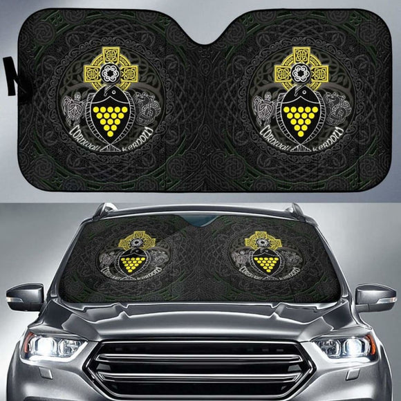 Cornwall Fish With Celtic Cross Auto Sun Shades 172609 - YourCarButBetter