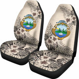 Costa Rica Car Seat Covers The Beige Hibiscus (Set Of Two) 7 232125 - YourCarButBetter