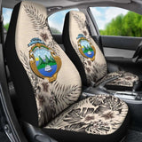 Costa Rica Car Seat Covers The Beige Hibiscus (Set Of Two) 7 232125 - YourCarButBetter
