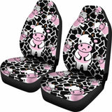 Cow Car Seat Covers Love 144730 - YourCarButBetter